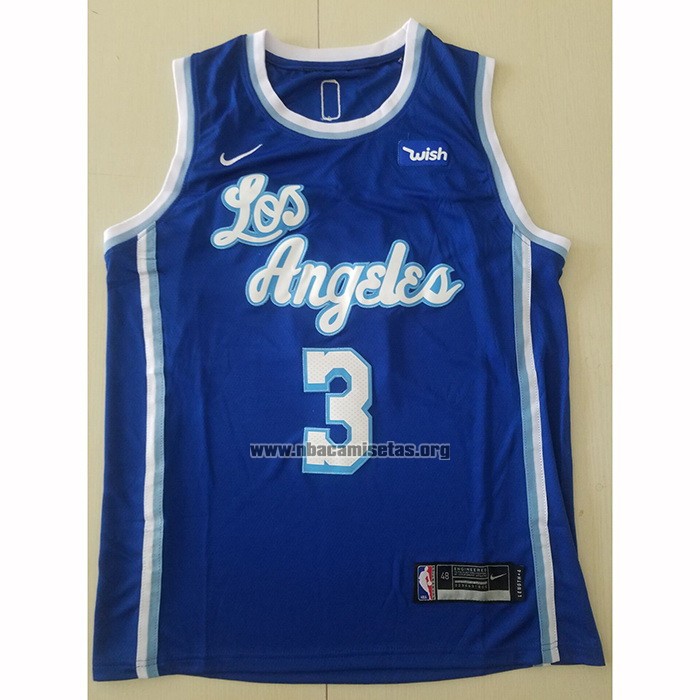 Camiseta Los Angeles Lakers Anthony Davis NO 3 Classic 2019-20 Azul